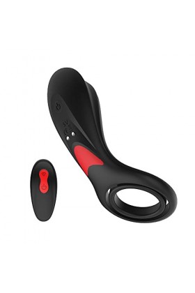 EsHals Puissant Masseur Silicdurable Sèxtôyse Plaisir T-Shirt Avec Étanche Pénien Anneau Double Pour M-Asseur Vibrant Anneau 