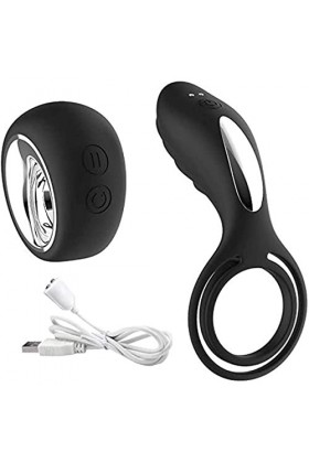 EsHals Gode Double Penetrateur Pour Femme Anneau Vibrant PéNis Bague de Retard Masculin Anneaux Penien Homme,Anneau Vibrant 