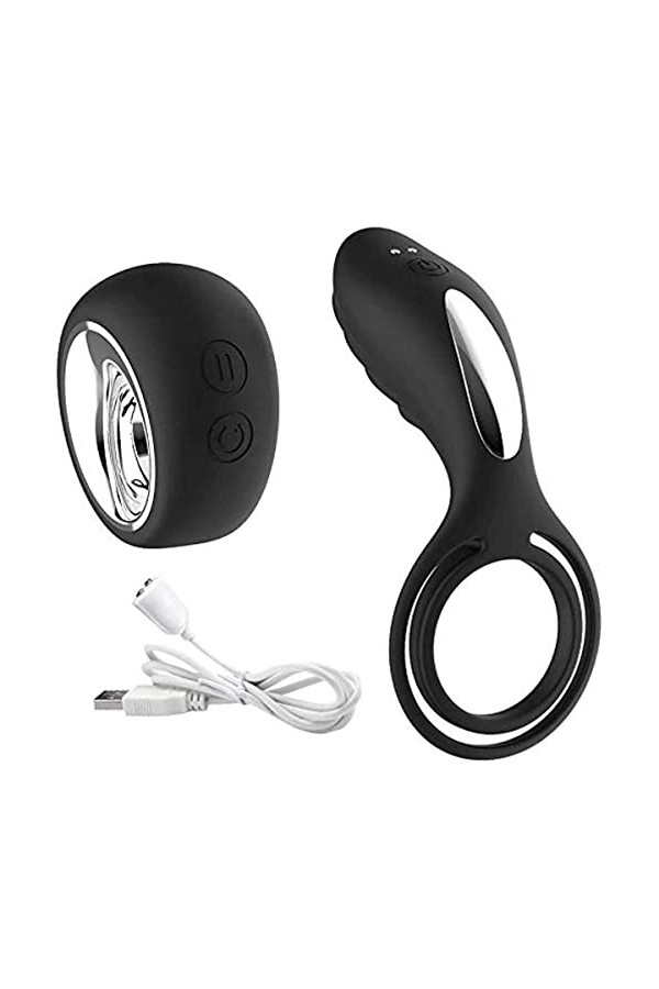 EsHals Gode Double Penetrateur Pour Femme Anneau Vibrant PéNis Bague de Retard Masculin Anneaux Penien Homme,Anneau Vibrant 