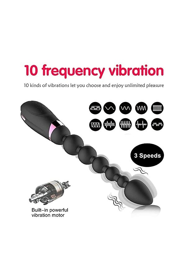 Anneau M-asseur Télécommande Anneau Vibrant Double Annｅau Vîbrant PｅnIS pour Couple Homme Pｅnien Vibratｅur stimulateur clitor