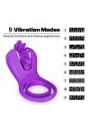 Vibration choc électrique Silicone Durable Sèxtôyse Plaisir T-Shirt avec Étanche pénien Anneau Double pour M-asseur Vibrant A