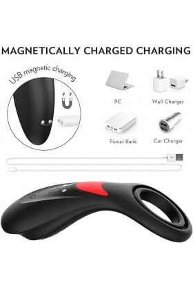 CWT anneau pénien vibrante homme Silicone Durable Sèxtôyse Plaisir T-Shirt avec Étanche pénien Anneau Double pour M-asseur Vi