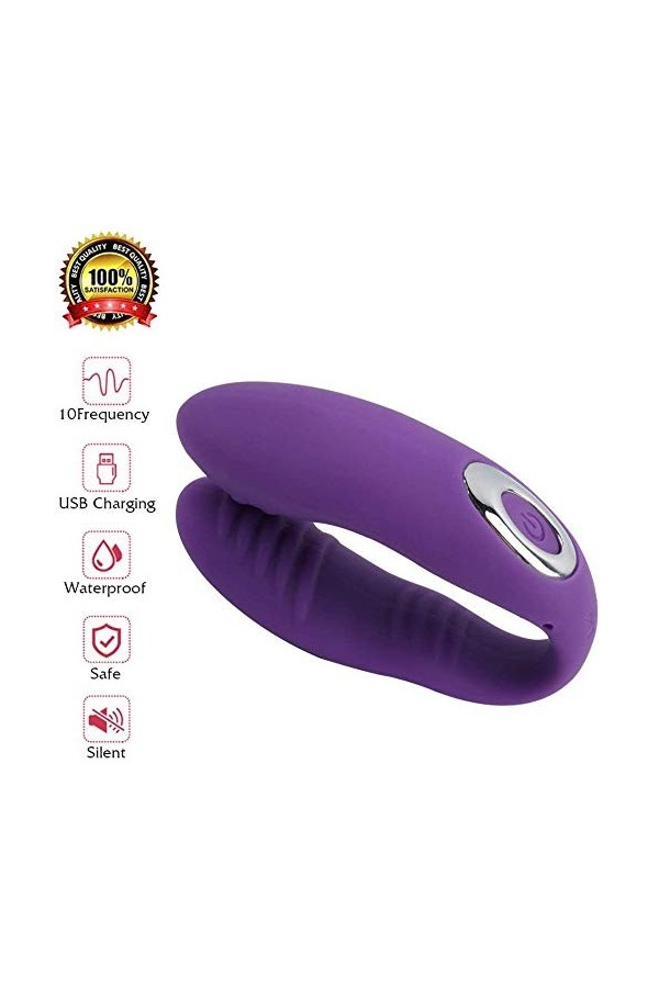 Víbromasséur Couplés Typé Wearable Stimulạtíón Clítóridién, Séxtóysé Puissant avéc Víbratión Réchargéablé Víbratéur Séxuél sa