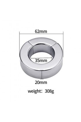 MADELL Double Triple de Retard Anneaux Pénis, Penise Pour Hömme Acier Inoxydable Anneaux Péniens T-Shirt Exercice Retardé F-8