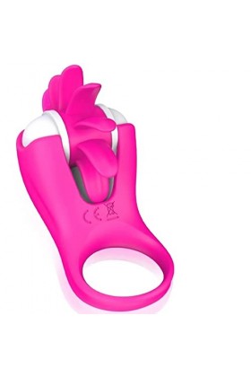 Anneau Vibrant Masculin Ǎnnêau Pênîēn Masculin Anneaux Penien Homme,Double Silicone Étanche avec Anneau testiculair