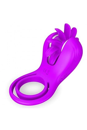 Anneau vibrante Pour Homme 10 Vibration Anneau Penien - Chargement USB Anneau Homme pour Couple Éjac