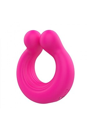 Clit Anneau de Pénis Puissant Masseur Silicone Durable Sèxtôyse Plaisir T-Shirt avec Étanche pénien Anneau Double pour M-asse