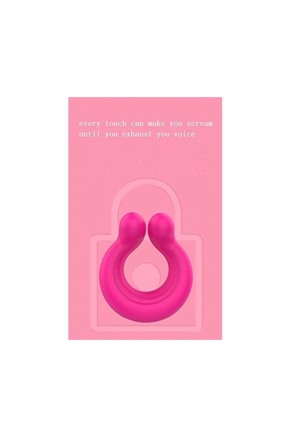 Clit Anneau de Pénis Silicone Durable Sèxtôyse Plaisir T-Shirt avec Étanche pénien Anneau Double pour M-asseur Anneau Plaisir