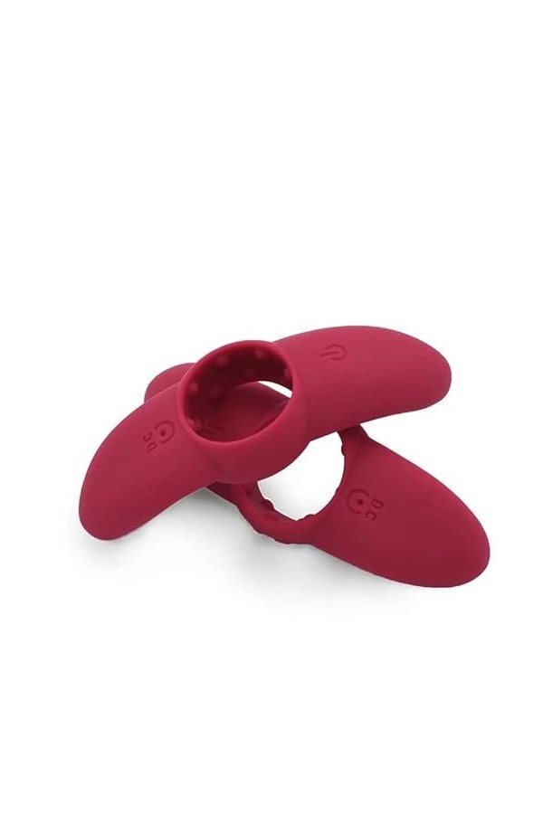 EsHals Anneau Vibrant Pe?Nis,Anneau de P-Ê?Is En Siliccouple Multi Vitesses T-Shirt Vibrant Cli-Toris Anneau de Massage Charg