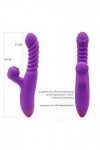Retardé Anneau De Retard pour Hommes Anneau De P-ÊŇIs en Silicone Vibrant Cli-Toris Anneau De Massage Étanche,Adapté pour Un 
