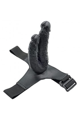 Double Penetration Pour Couple M-asseur portable,Fémmé Adultes Anneau De P-Ê?Is en Silicone Couple Vibrant Cli-Toris Anneau D