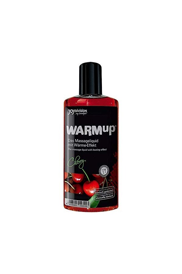 WARMup - 6184110000 - Huile chauffante comestible gout cerise - 150 ml