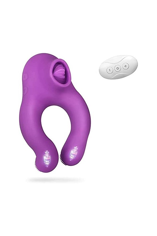 Masculin Anneaux Penien Homme, Anneau Vibrant ＰéNIS Couple pour Femme Clitờridiên Stimulateur, Vibrờmásseurś Anneau pour Hom