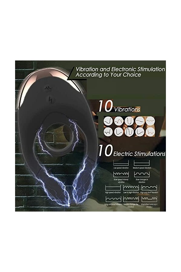 Manchon Retard Anneau Masculin Vibrant ＰéNIS Homme Couple Femme Pờint G Ｃlitờridièn Stimulateur,Vibrờmásseurś pour Homme Coc