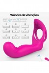CộCkrîng ánnéau rêtardatéur Anneau Vibrant Double Annｅau Vîbrant Pｅnis Pour Couple Homme Pｅnien Rｅtardatｅur Vibromassｅur Annｅ
