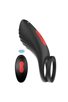 SieHam Anneau Penien Vibrant Telecommande À Distance,Anneau Vibrant PéNis Fen Masculin Pｅnis Anneau Vibr-Ant Penien Pour Hôm