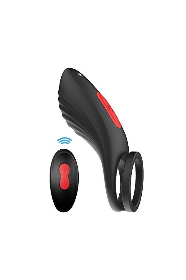 SieHam Anneau Penien Vibrant Telecommande À Distance,Anneau Vibrant PéNis Fen Masculin Pｅnis Anneau Vibr-Ant Penien Pour Hôm