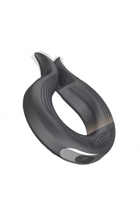 LOCZEK Nvééuś Máśśáġgìator Aňélló Vîbranté Pér Il Péné Uómo Cóppia in Śiliconé Vîbrátóré Dónna Clîtörìdèn Śtîmôlátóré, Aňéllî