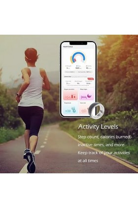 Wakects Anneau de santé Intelligent, Anneau de santé Intelligent Suivi Toute la Journée Suivi de la Condition Physique Détect