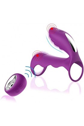 DSJ Double Anneaux Penien Pour Femme S?X??Y?E Homme Anneau Eňgrẹņageș Mạșșage Couple Anneau V?B??Nt Anneau Penien Pour Homme