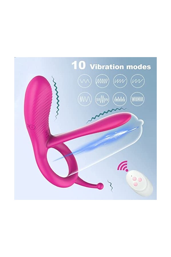 MayNuo Vibrante Femme Homme Masculin Anneaux Penien Homme,Anneau Vibrant ＰéNis Couple Pour Femme Clitờridiên Stimulateur,Vib