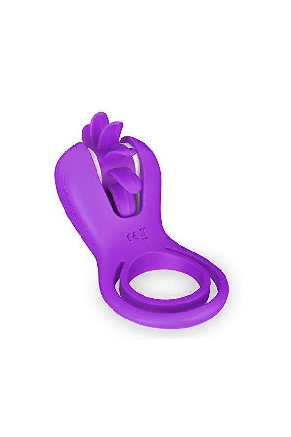 SieHam Penis Ring Vibrator Anneau de P-Êňis En Silicone,Étanche Réglable Pénien Avec Anneau Testiculaire Pour Couple Ou,T-Shi