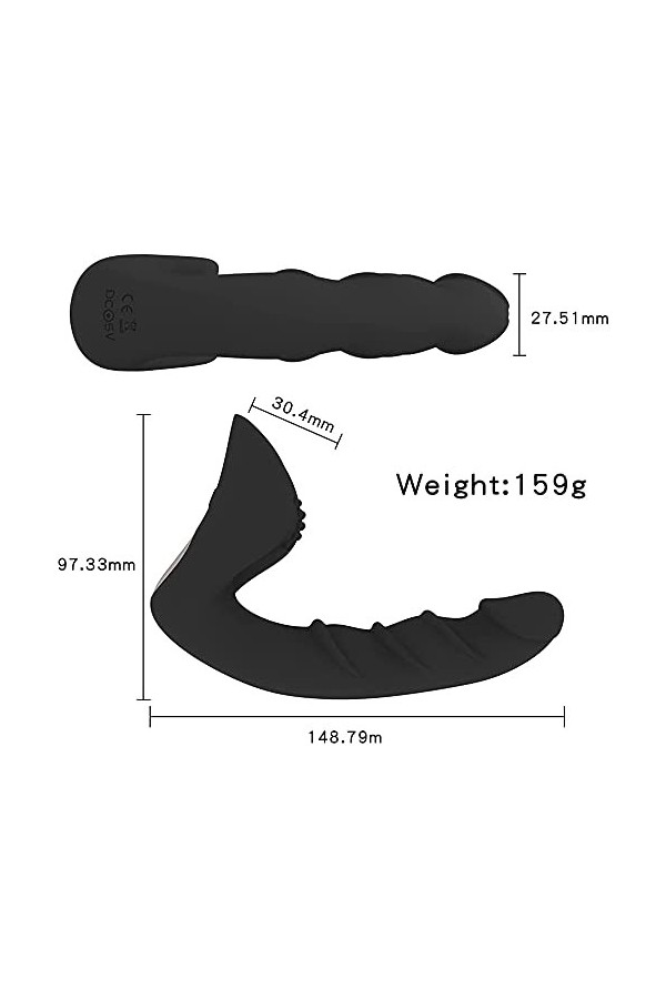 Jouet Masculin Silicone Double Anneaux am¨¦liorant lanneau Anneau Jouets ¨¦lectriques pour Hommes Femmes et Couples