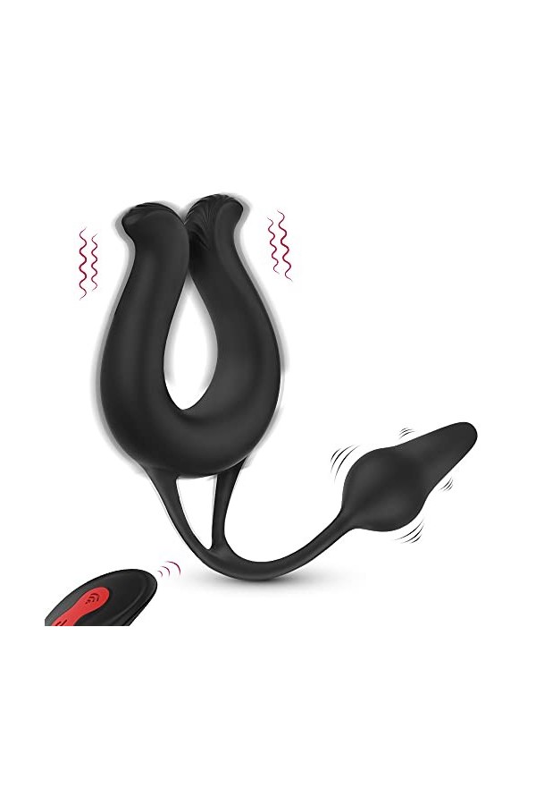 Double Round Anneau Pẹnis Homme étanche Silicone Anneau de Retard Pénis Homme Bague réglable Doux pour Hommes,Figure Eight S