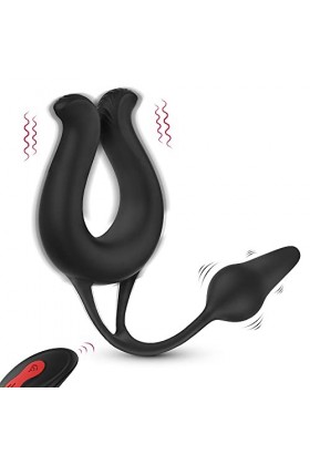 Silicone Locking Ring,Anneau vibrant Anneau pénis Anneau pour CöcĶring plaisir homme Homme Durable Rêtardemént Sîliconê pé*