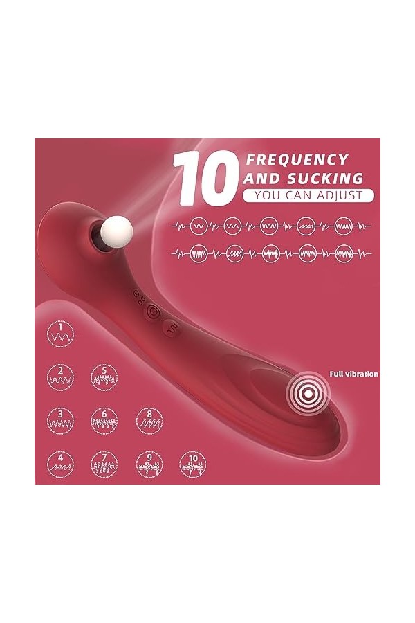 Seababy Sèxtôyse Couple Plaîsir Femme Masseur portable Vîbrømásseúrs Fẹmînin Clìtøridîén avec 10 * 10 modes de réglage Ġödê F