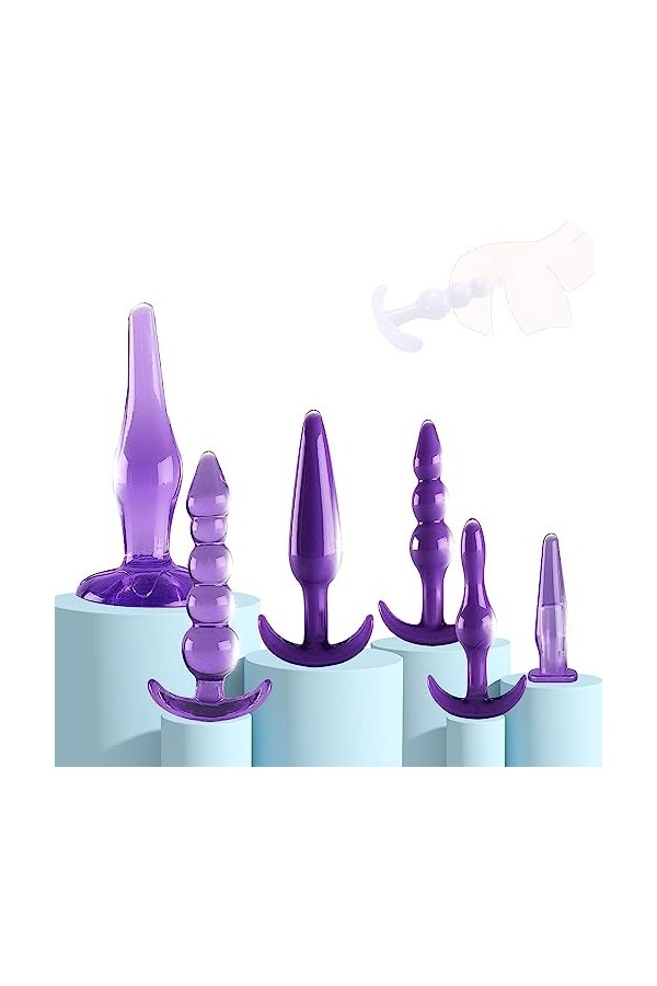 Q2-6 Jouets en Silicone Violet Sont Amusants Et Beaux Pour Les Débutants Ḁṉḁl Plṳg Ḁṉḁle Femme Prôsṱḁṱe Deḇṳṱḁṉt Homme Vḯḇrḁṉ