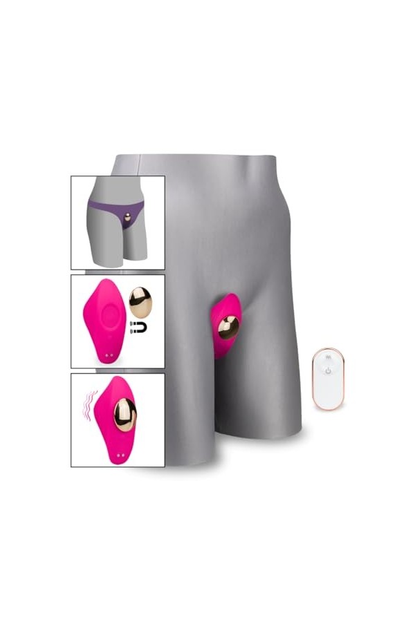 Culotte vibrante télécommandée avec aimant Prettiest - LOVE AND VIBES Vibromasseur pour femme et couple