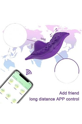 Culotte Vibromasseurs Feminin Discret Silencieux, Oeuf Vibrant Connecté Telephone Telecommande Sex Toyspour pour Couple, Port