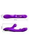 Découvrez le Plaisir Ultime avec le Vibromasseur Multifonction en Silicone Violet Fizdi Massages, Succions et Vibrations Puis