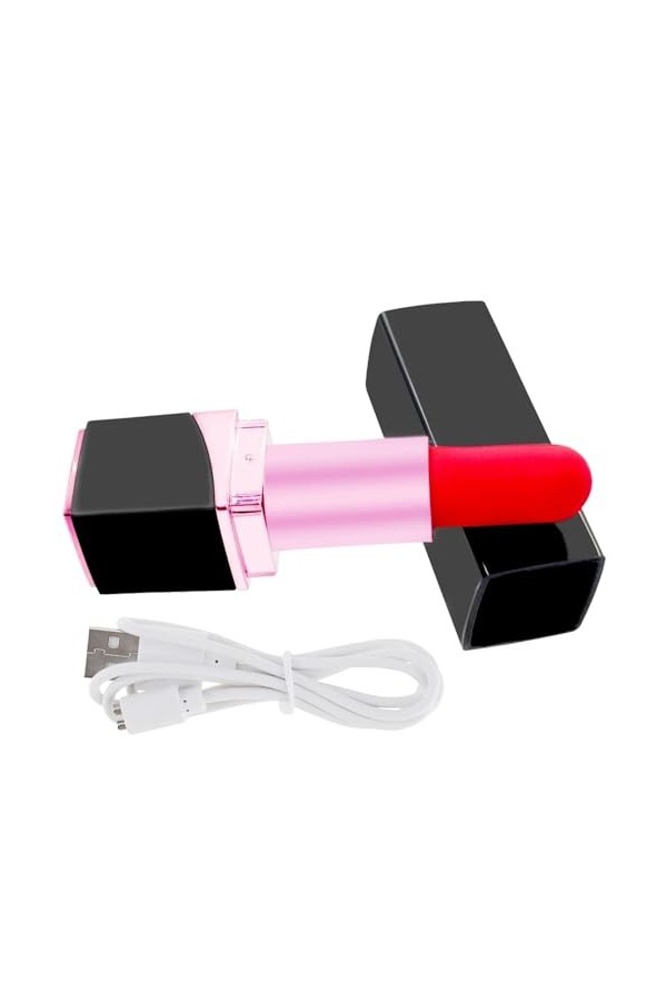 Vibreur Mini vibrateur de rouge à lèvres à 10 vitesses, chargeur USB, balle, Massage du mamelon, Clitoris, produit érotique, 