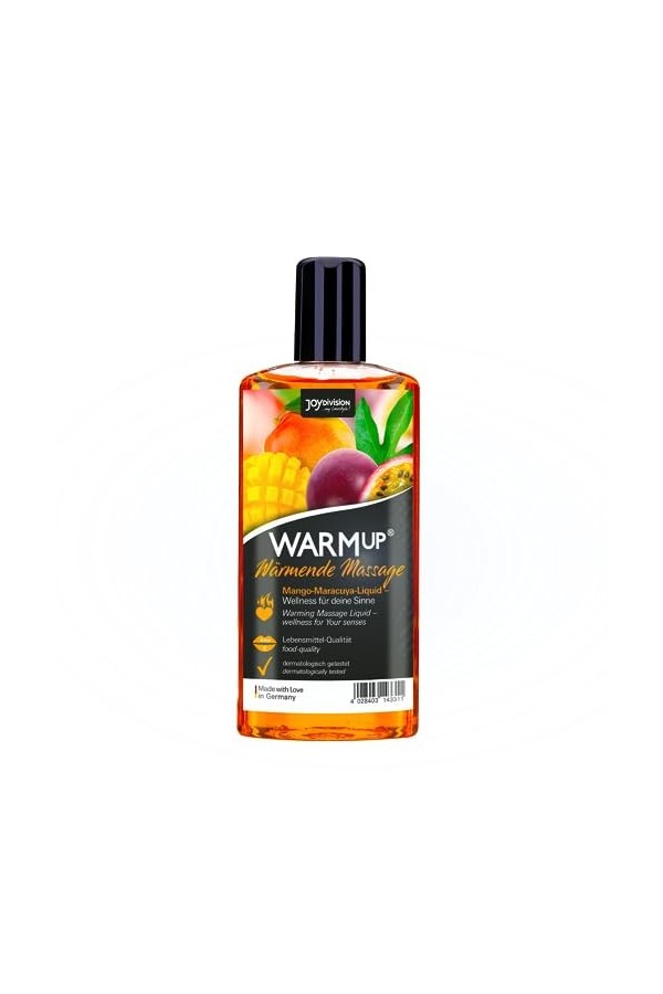 WARMup - 6184110000 - Huile chauffante comestible gout cerise - 150 ml