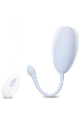 Vìbro-masseur Femme Víbrõ Mini Oeuf Vîbròmãśseūrs Feminin à Diśtance Díscret Oéufs Vîbrant TéLéCommandé sans Fil Silicøne 