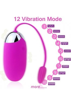 Sex Toýs Femme Clitoridien Oeuf Connecté Telephone Vibro Telecommande A Distance Silencieux, App Bluetooth Oeuf Vibromasseur