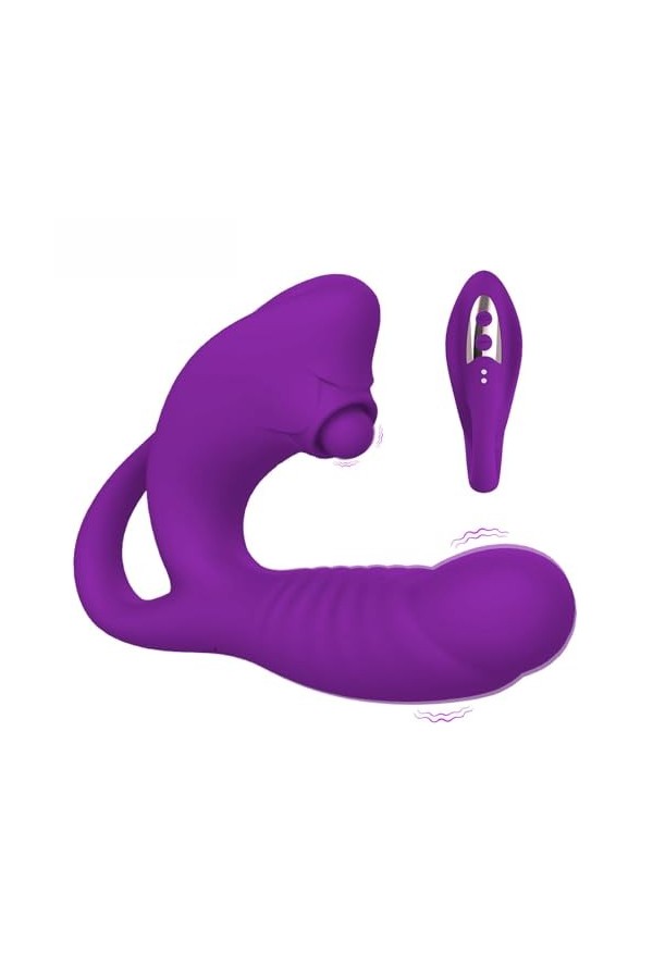 Vibreur Vibromasseur clitoridien point G puissant Pour Double vagin léchant vibrateur clitoris 10 Modes de vibration jouets s