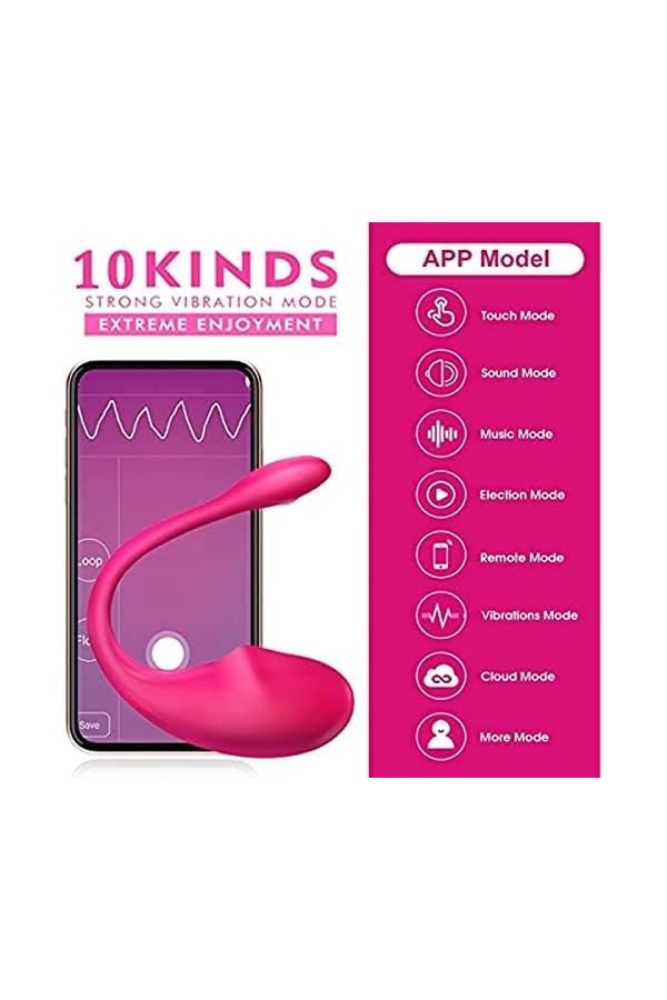 Mini oẹûf Oeuf Vibrant Connecté Telephone App oeuf vibrant femme sans fil application Vibromasseür Femme Clitoridien