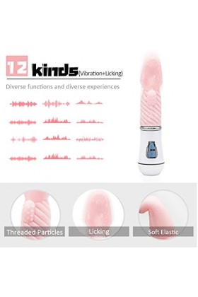 -Vibro-Mass-Eur Pour Feṃṃe Clit-Ori-Dien Suceur Langue Point G Silencieux,Vibrateur Sèxuel Feṃṃe Clito-Ridi-En Puissant Grand