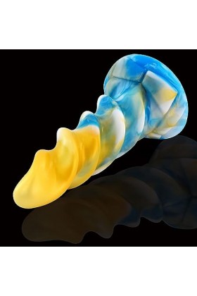 Coloré silicone masseur, mélange de couleur masseur, imperméable facile à nettoyer