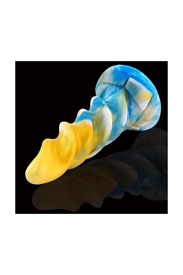 Coloré silicone masseur, mélange de couleur masseur, imperméable facile à nettoyer