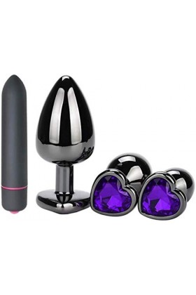 Plug Anale Femme Homme Vibrant en Silicone Vibromasseur Anal Vibrateur Anal Vibrant Imperméable Jouets Sexuels Anaux Stimulat