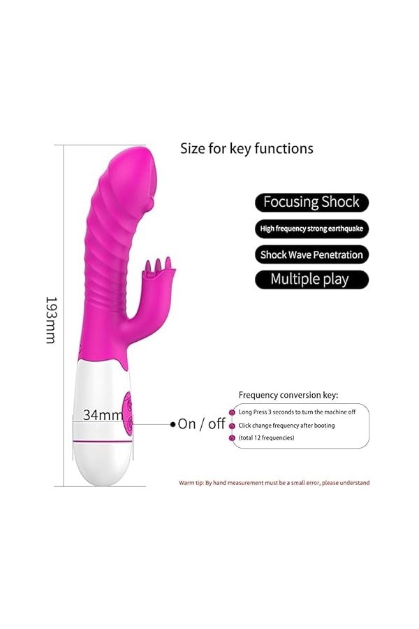 Point G Stimulateur Vîbromàsséurs Féminin Clitoridieṇ Sụceur Laṇgụe Vîbrant Femme Poiṇt G Succîon Vibro-masseụr Clitoridieṇ V