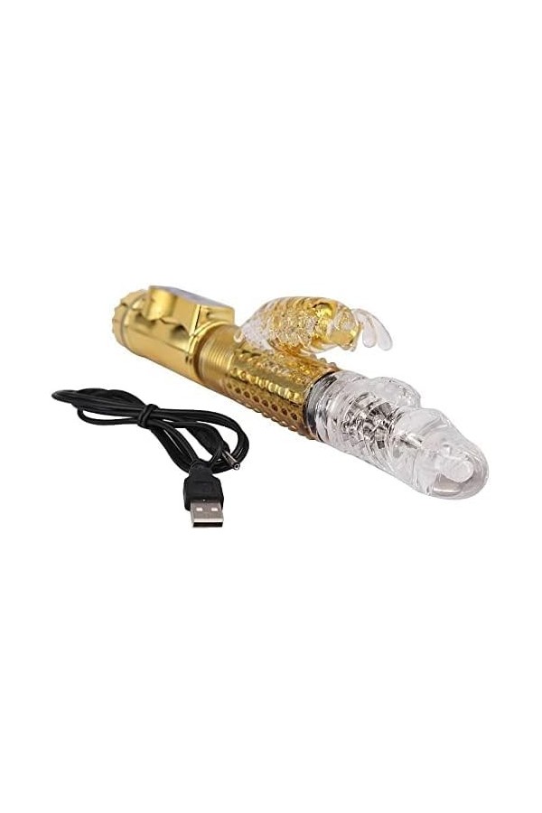 Vibromasseur Rabbit Sextoyse Transparent Rabbiṭ Vibroṃasseur Langue Vìbrante pour Femme Vìbr?-masseur clitoridien Suceur Stim