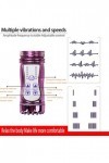 Vibromasseur Rabbit Sextoyse Transparent Rabbiṭ Vibroṃasseur Langue Vìbrante pour Femme Vìbr?-masseur clitoridien Suceur Stim