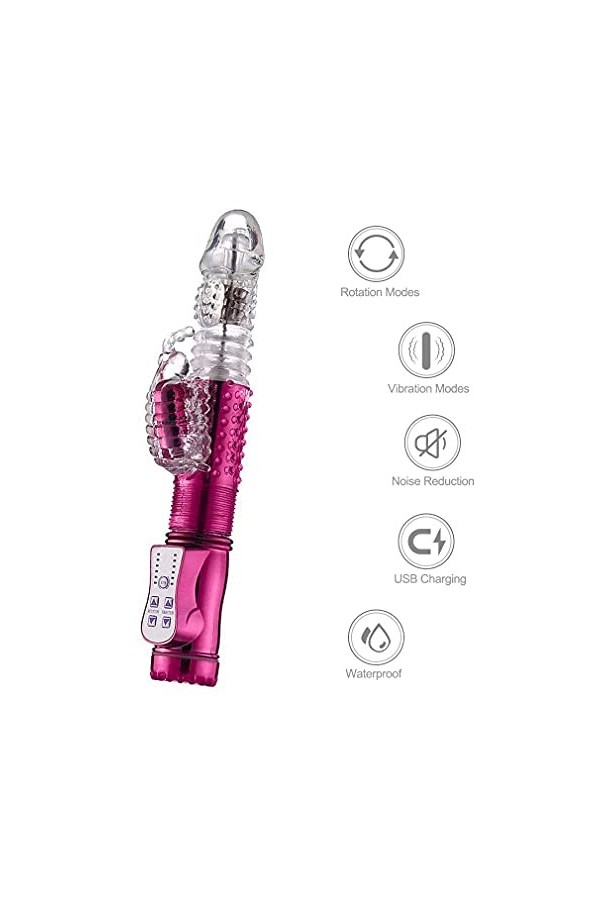 Vibro-masseur Clitoridien Rabbit Clitoridien Suceur Vibrateur Femme Sex Clitoridien VibroMasseur Feminin Silencieux Vibrant C