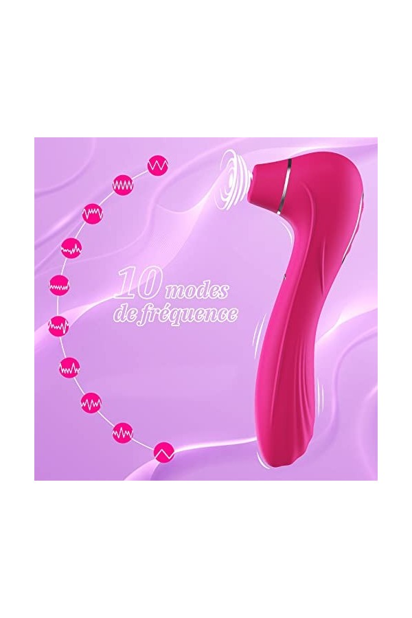 Vîbrømásseúr Fêminin Šèẋ Tóyș Fêmme Rëalîste Gôdë Vibro-mássêúr avec Puîssant10*10 Modes, Vîbromasseúrs Fêminin Clìtøridîen S