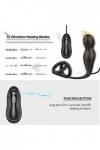 Masseur Prostàté Sans Fil Silicone Vibrations de Anneau Homme Silicone réglable Bead Plùg Ànâlé Fémmé Hómmé 7 Modes Ànâl Plug